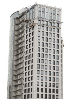 Modern building. Isolated on the white background