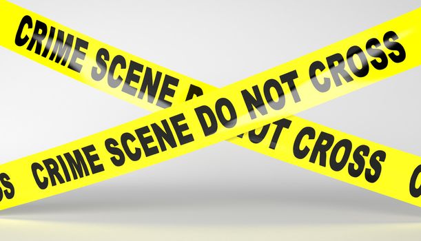 Crime scene tape. Do not Cross.