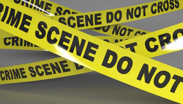 Crime scene tape. Do not Cross.