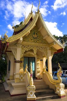 Wat Chiang Yuen Building - Chiang Rai, Temple in Northern Thailand.