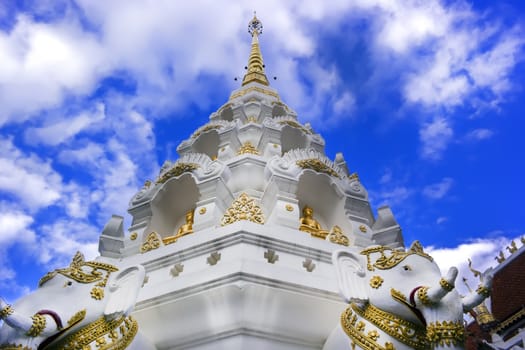 Stupa in Wat Klangwiang Area, Chiang Rai, Temple in Northern Thailand