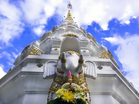 Stupa. Wat Klangwiang Area, Chiang Rai City, Thailand