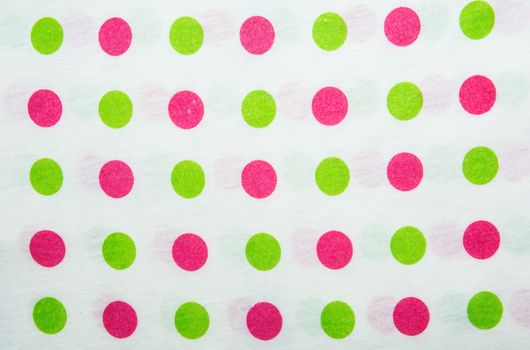 the beautiful color polkadot on the white background ideal for background and wallpaper