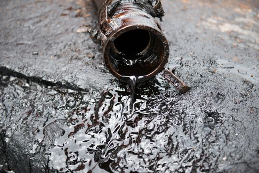 crude oil from oil well