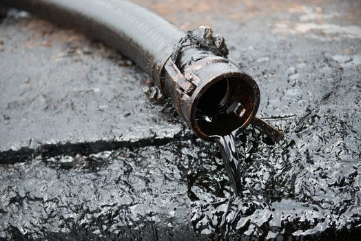crude oil from oil well