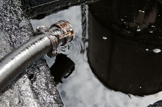 crude oil from oil well