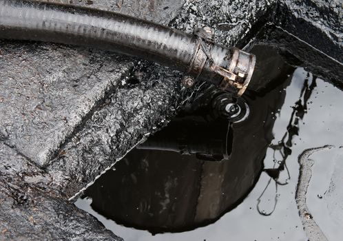 crude oil from oil well
