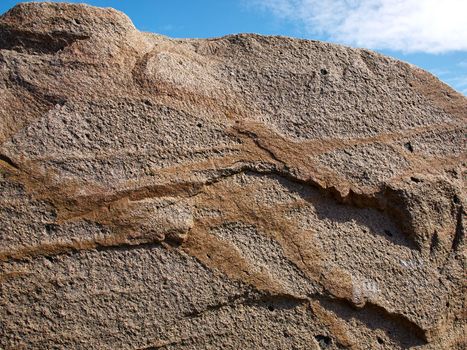 Big Granite Rocks in close detailed view   