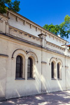 tempel synagogue in distric of krakow kazimierz in poland on miodowa street