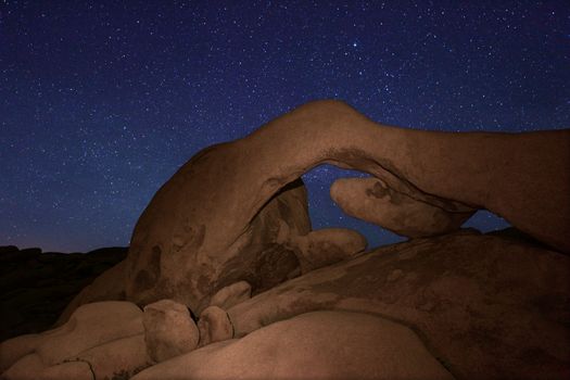 Points of Light Star Long Exposure Over Joshua Tree National Park