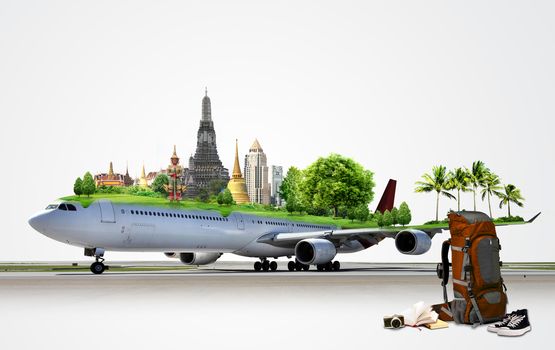 Airplane Travel, concept