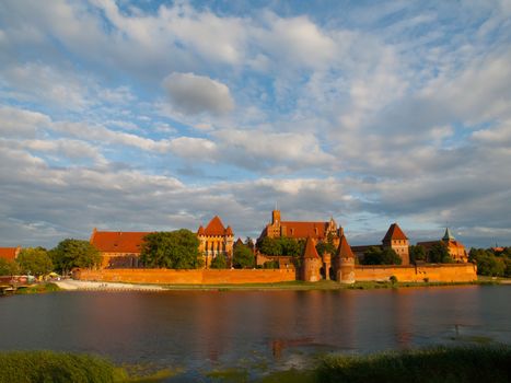 Teutonic Castle in Malbork (Marienburg) in Pomerania (Poland) 