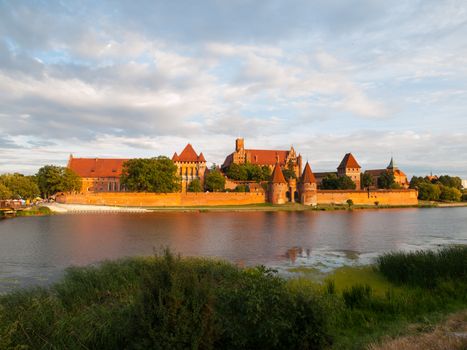Teutonic Castle in Malbork (Marienburg) in Pomerania (Poland) 
