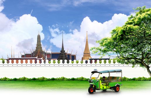 Thailand travel background concept