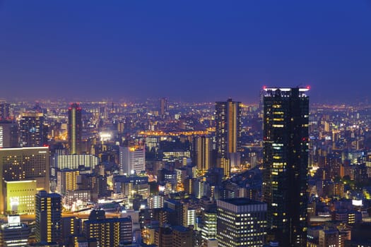 Night scene in Osaka, Japan.