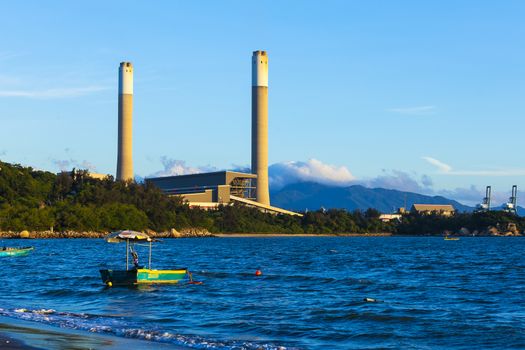 Power plant at day time