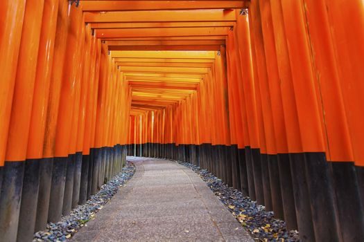 Fushimi Inari shrine in Kyoto, Japan.