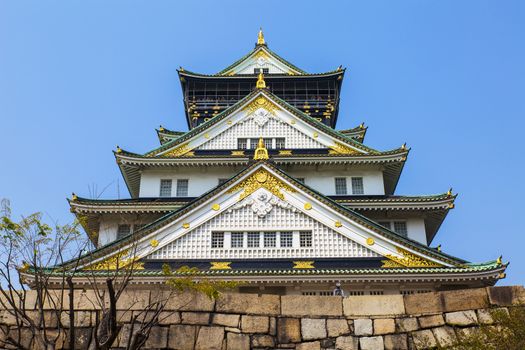 Osaka Castle in Japan