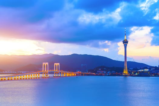 Macau at sunset