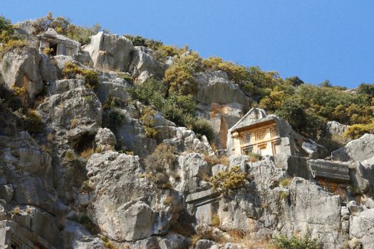 Ancient Dead Town In Myra Demre Turkey