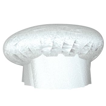 Cook's hat isolated over white, 3d render