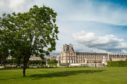 Tuileries garden in Paris - France