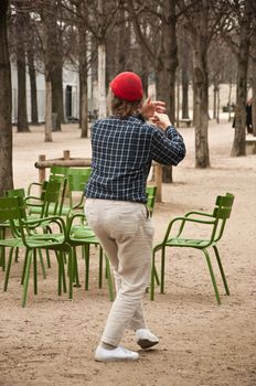 tai chi in Tuileries garden in Paris