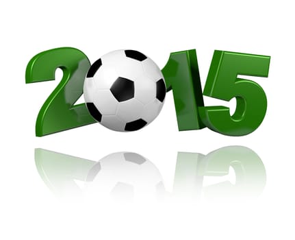 Football 2015 design with a white background