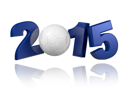 Handball 2015 design with a white background