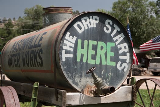 A water wagon in Masonville, CO