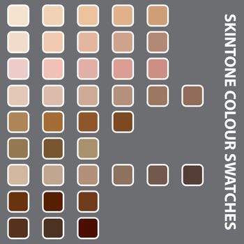 An Illustration of Colourful Swatches on Grey Background