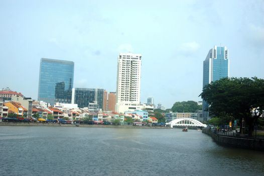 Clark Quay, Singapore - January 18, 2014: Clarke Quay is a historical riverside quay in Singapore, located within the Singapore River Planning Area.