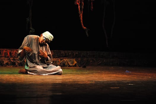 Bandung, Indonesia - July 16, 2007: Sangkuriang theatrical show that performed on Dago Tea House Theatre Bandung, West Java-Indonesia.