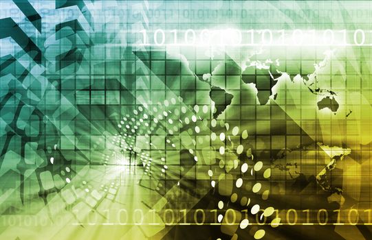 Telecommunications Technology Infrastructure as a Art Concept