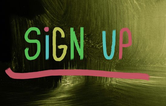 sign up concept