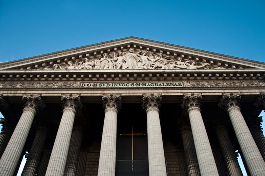 La madeleine church in Paris