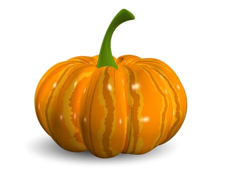 illustration denoted holiday halloween, effigy with pumpkin