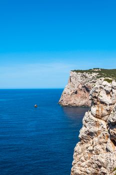 Landscape of coast of sardinia, gulf of Capo Caccia