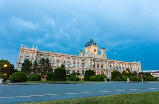 VIENNA, AUSTRIA - AUGUST 4, 2013: Museum of Fine Arts (Kunsthistorisches Museum), Vienna, Austria