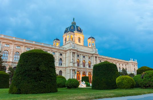 VIENNA, AUSTRIA - AUGUST 4, 2013: Museum of Fine Arts (Kunsthistorisches Museum), Vienna, Austria