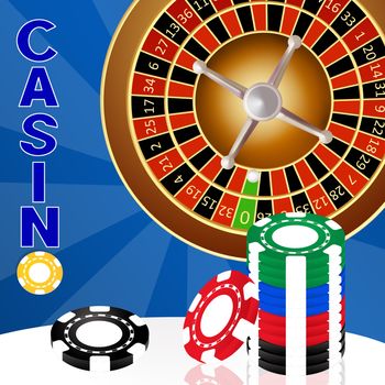 illustration of roulette casino