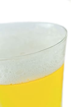 beer on the white background