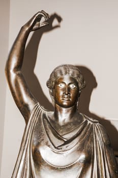 classic statue inside the Archaelogical Museum of Naples, Italy