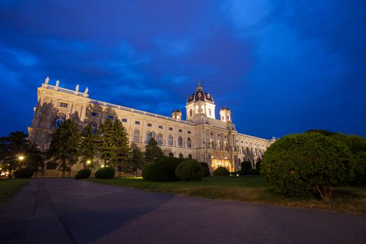 VIENNA, AUSTRIA - AUGUST 4, 2013: Museum of Fine Arts (Kunsthistorisches Museum), Vienna, Austria