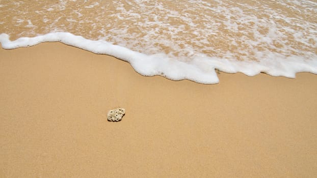 Nice beach and wave foam background