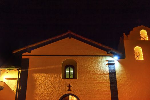 Old Mission Santa Ines Solvang California.  Founded in 1804, 19 of 21 Missions in California.  Named for Saint Agnes, young Roman girl martyr, symbol of purity and chastity.