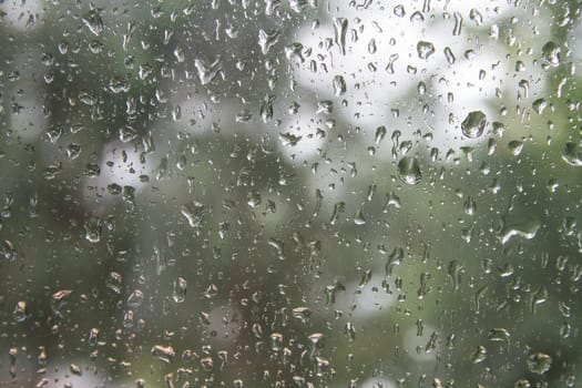 water drops on a mirror, shallow depth of field