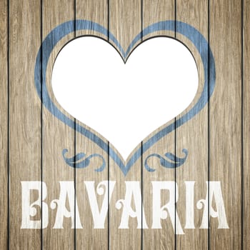 An image of a beautiful wooden heart Bavaria