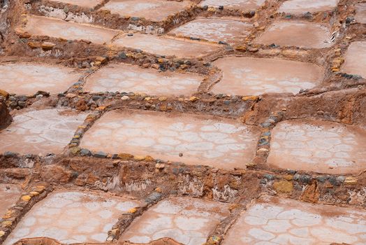 inca ancient salt production farm at Peru