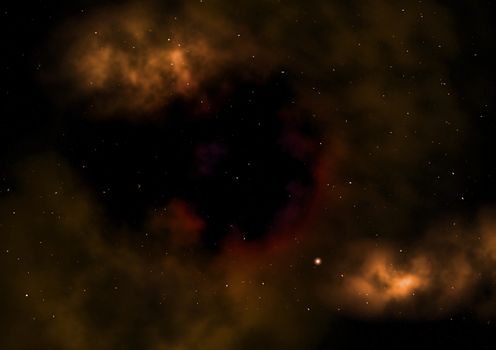 Star field in space a nebulae and a gas congestion. "Elements of this image furnished by NASA".